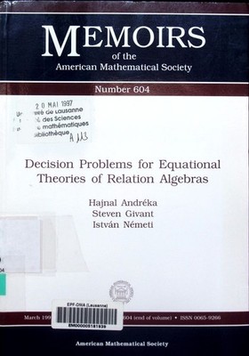 Decision problems for equational theories of relation algebras Hajnal Andréka, S