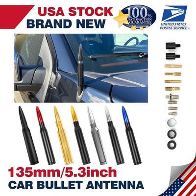 Bullet Style Car Antenna Short AM/FM Kit For Ford F150 F250 Car Truck 50 Cal