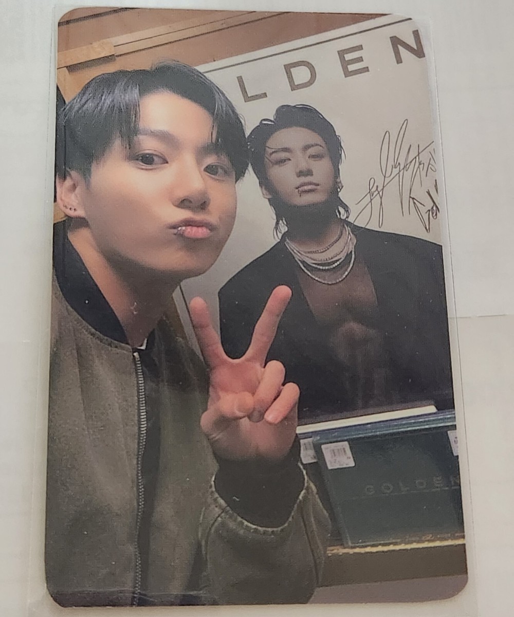 BTS JUNGKOOK LUCKYDRAW PHOTOCARD Golden Album Official SOUNDWAVE