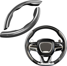 Fit Carbon Fiber Steering Wheel Cover, Universal Hard Car Steering Wheel Cover P