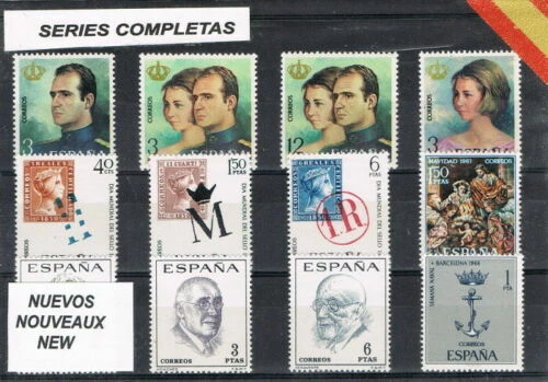 Colecciones y lotes de sellos de España de 1976 a 2001 nuevo sin charnela (MNH)