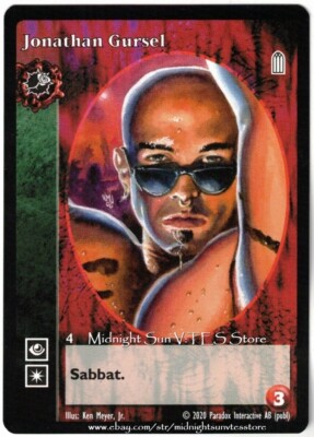 Jonathan Gursel Toreador Antitribu 2020 BCP V:TES VTES Vampire CCG
