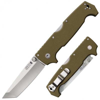 Cold Steel SR1 CPM-S35VN Tanto Point long OD Green Colored G-10 Handle 62LA NEW