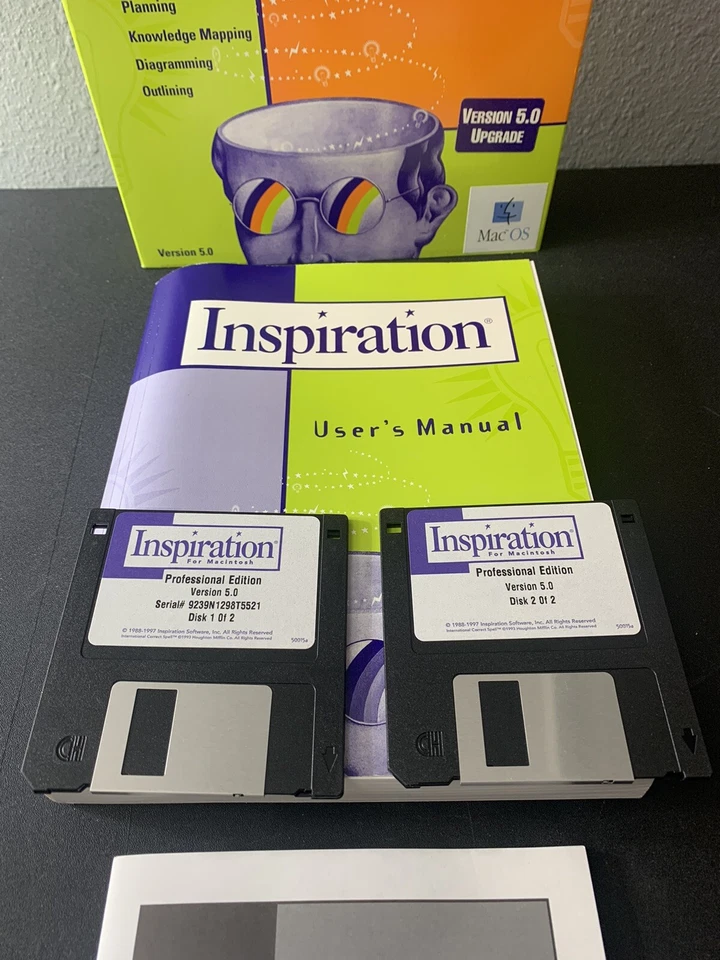 Inspiration Professional Edition Visual Thinking Tool MaC OS Version 5.0 1997 - Image 3 of 4