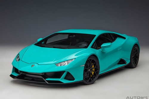 LAMBORGHINI HURACAN EVO BLU GLAUCO BLUE 1:18 by AUTOart 79211 BRAND NEW IN BOX - Picture 6 of 16