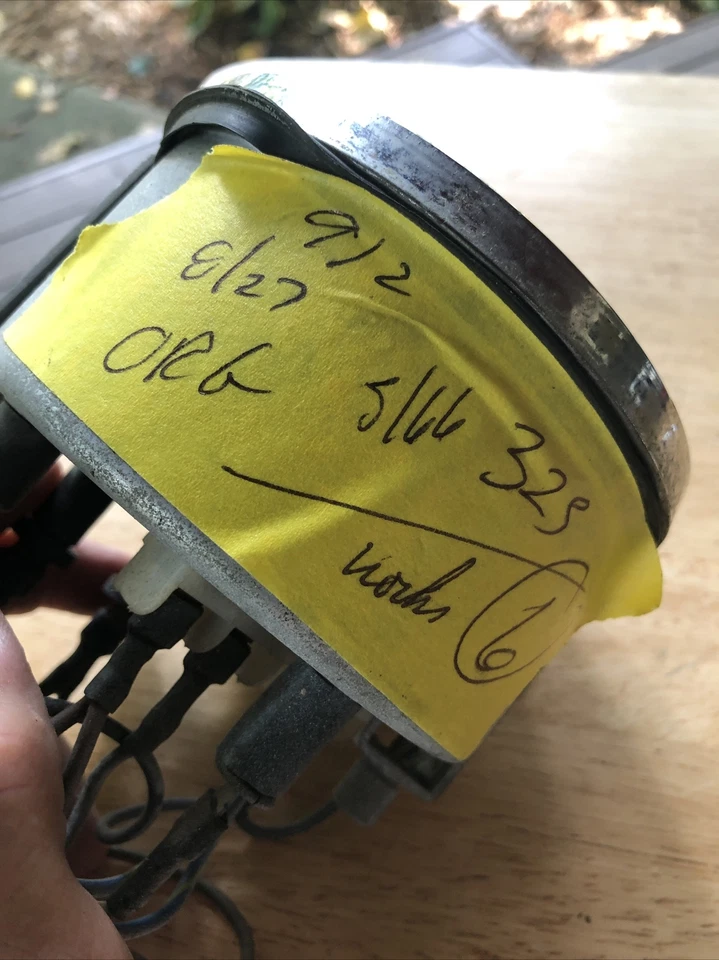 Porsche 912 VDO Tacómetro Cara Verde Fecha Estampada 5/66 902-741-302-01 ALEMÁN Foto 4 de 4