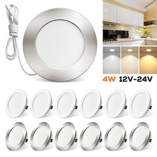 12V-24V LED Einbaustrahler 3CCT Wohnmobil Flach Spot Van Wohnwagen 4W IP44 Slim