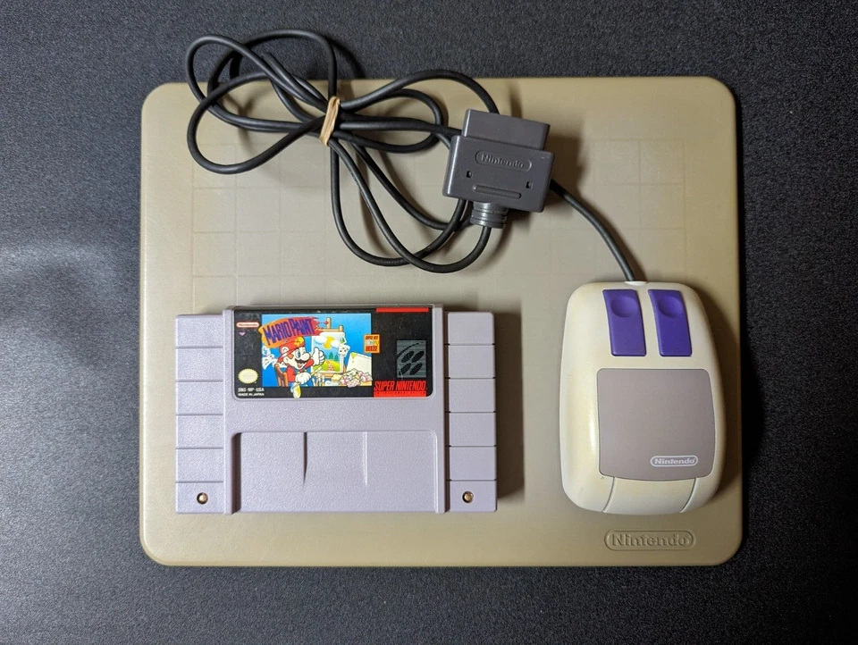 Nintendo Mario Paint Game Mouse Manuals Pad SNES Super Nintendo English - Image 2 of 4