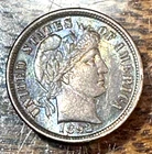 1892 Barber Dime Very Choice AU Superb Original Toning CHRC