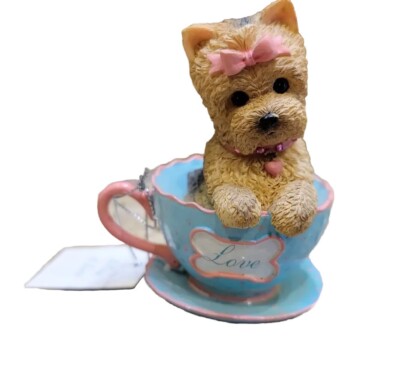 Brimming With Personality Tea  Infused With Fun LOVE '' Yorkshire Terrier Tea CUP