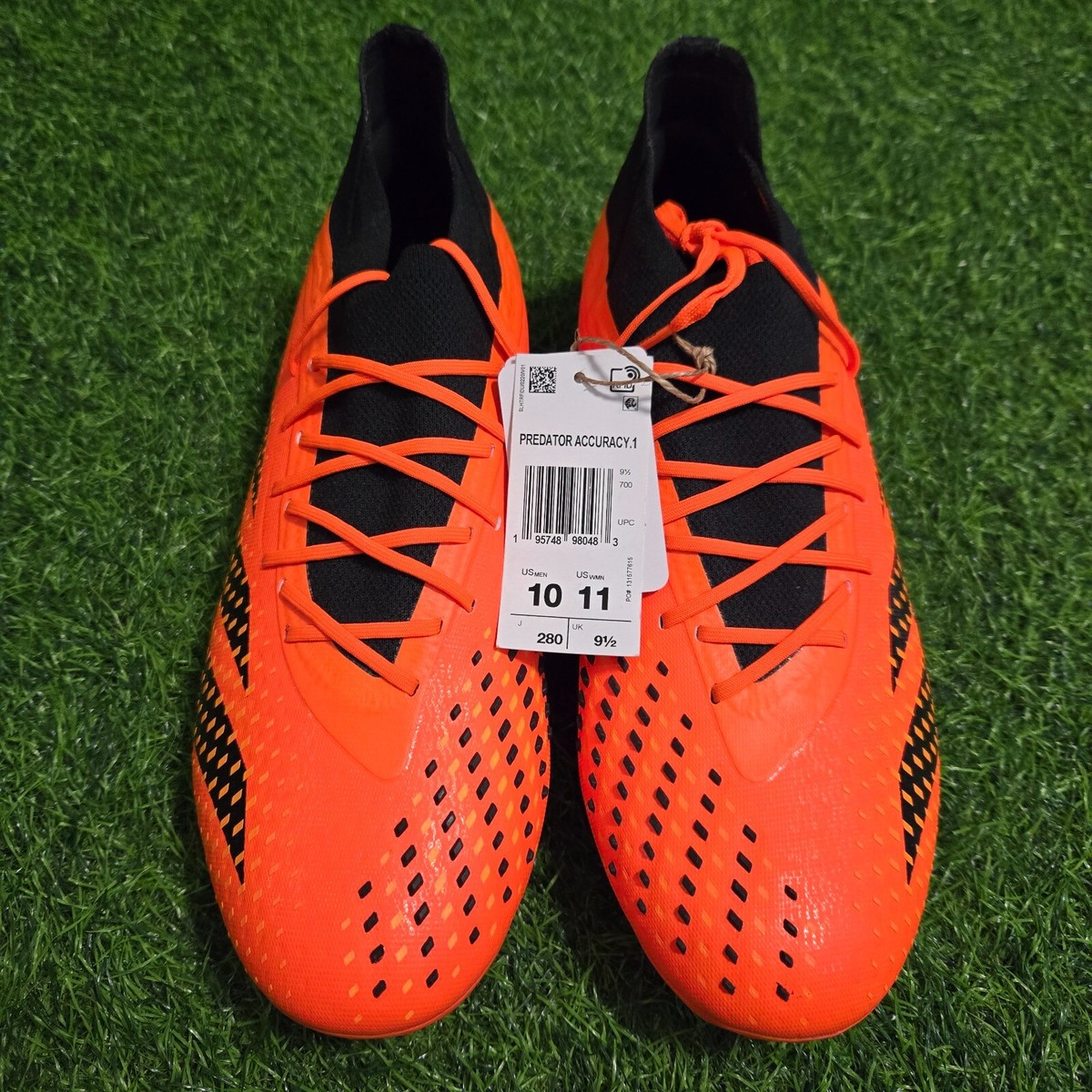 Adidas Predator Accuracy 1 Pro FG Orange Black Soccer Cleats  display picture 1