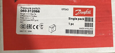 #ad 1pcs New Danfoss Pressure Switch KPS43 060 312066 060 3120 Fast Delivery $245.10