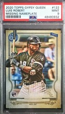 2020 Topps Gypsy Queen #122 Luis Robert Missing Nameplate SP RC PSA 9