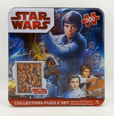 Star Wars Collectors Puzzle Set ~ 500 Pc W/ 300 Pc Poster Puzzle