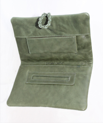 tobacco pouch with filters and papers Tobacco case tobacco rolling papers filters with lighter in real leather
