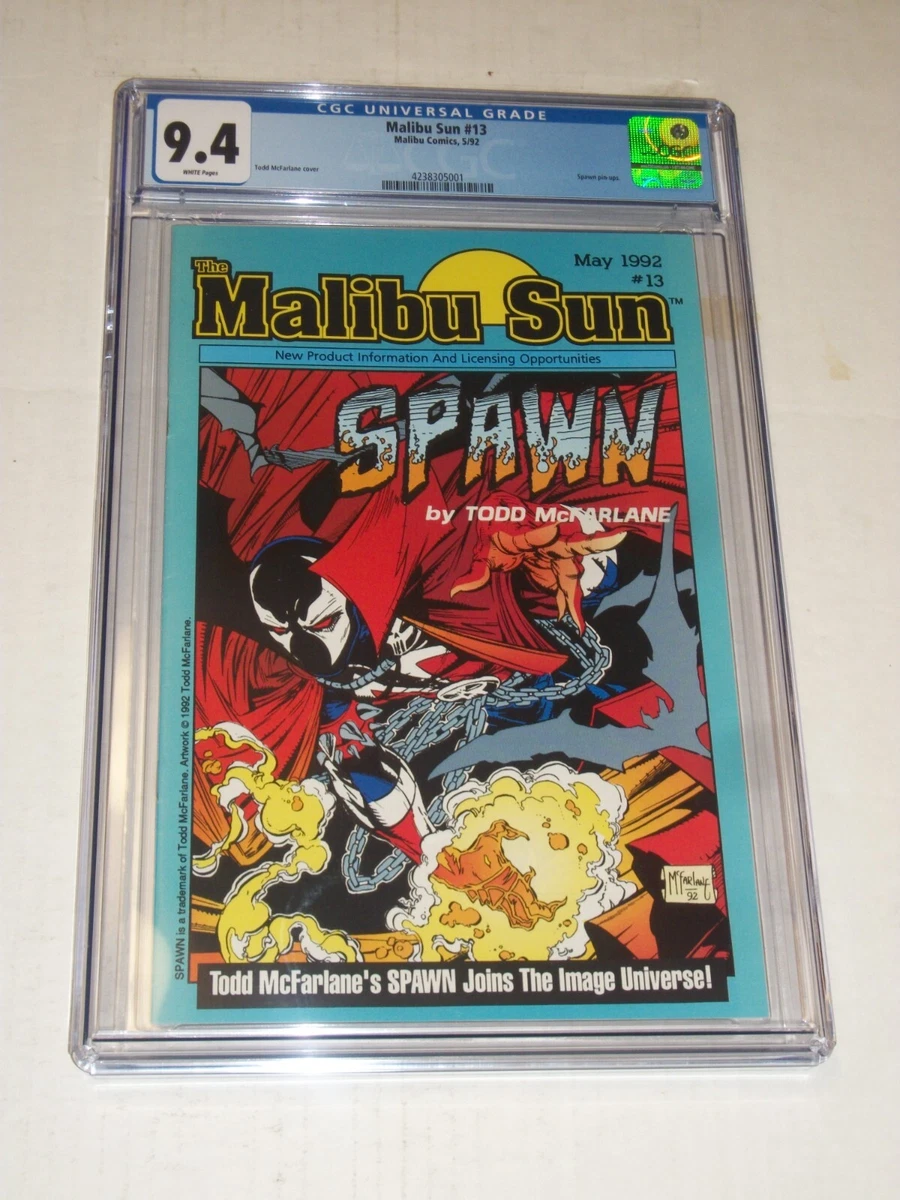 MALIBU SUN #13 (1992) CGC 9.4 WHITE 1st Appearance of SPAWN Pre-Dates Spawn #1