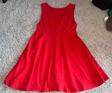 Forever 21 Red Skater Tank Dress Sz S Summer Vacation