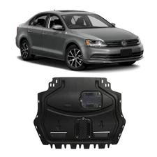 Plastic Steel Engine Splash Guards Shield Mud Flaps For VW Jetta 2006-2018 Black