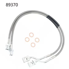 2PCS Front Steel Extended Brake Lines 89370 for Silverado Sierra 1500 2007-2019