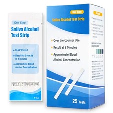 Prime Screen Saliva Alcohol Test Strip, High Accurate Home Test, Result in 2 ...