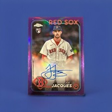 2024 Topps Chrome Joe Jacques Purple Refractor Auto 97/250 Boston Red Sox RC