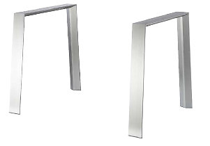 Wesco Tischgestell TG 420 weiß pulverbeschichtet Fußprofil 100x30mm B800xH720mm