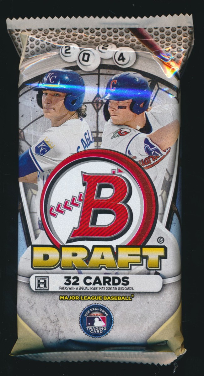 1) 2024 BOWMAN DRAFT CHROME BASEBALL HOBBY PACK (32 cards) BRAND 