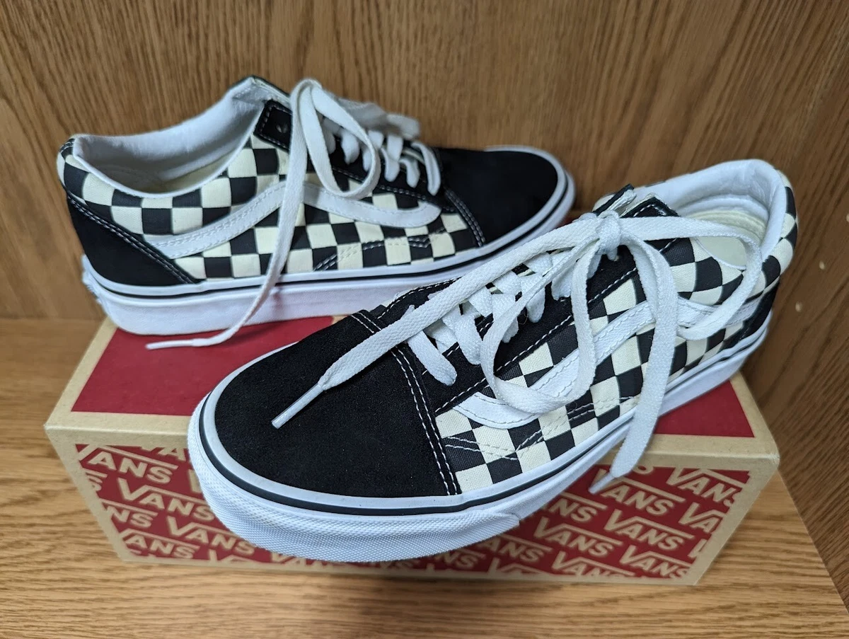 Women's primary check old cheap skool vans