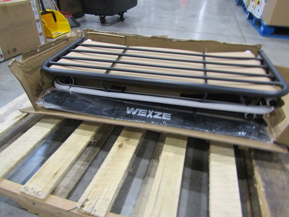 Weize 64" x 39" HD Universal Roof Rack Cargo Basket, 150 lbs Capacity