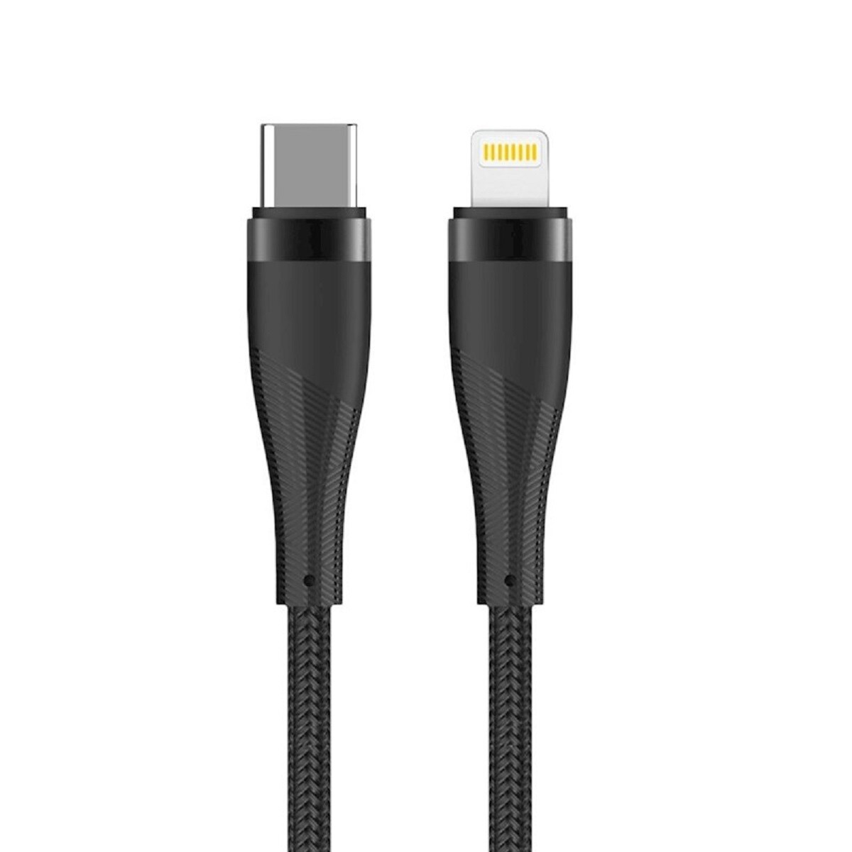 Кабель Maxlife MXUC-08 USB-C - для iPhone 1,0 м, 27 Вт, нейлон schwarz