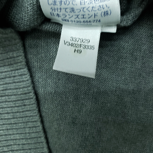 Lands' End Pullover Weste Herren groß (42-44) grau Baumwolle V-Ausschnitt - Bild 13 von 14