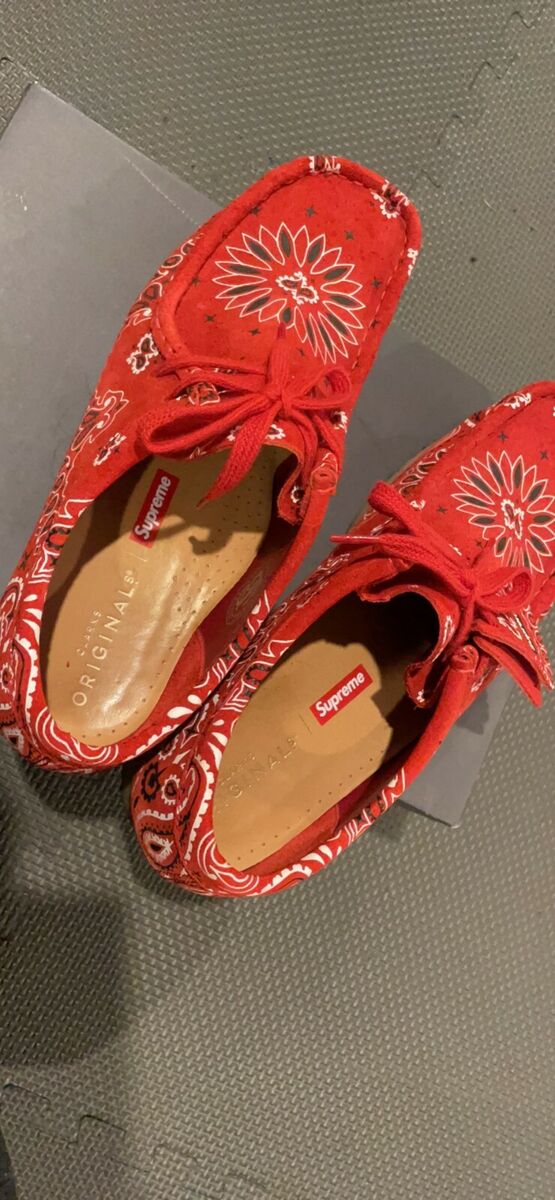 Supreme x Clarks Originals Wallabee Bandana Red Paisley | eBay Supreme x Clarks Originals Wallabee Bandana Red Paisley | eBay