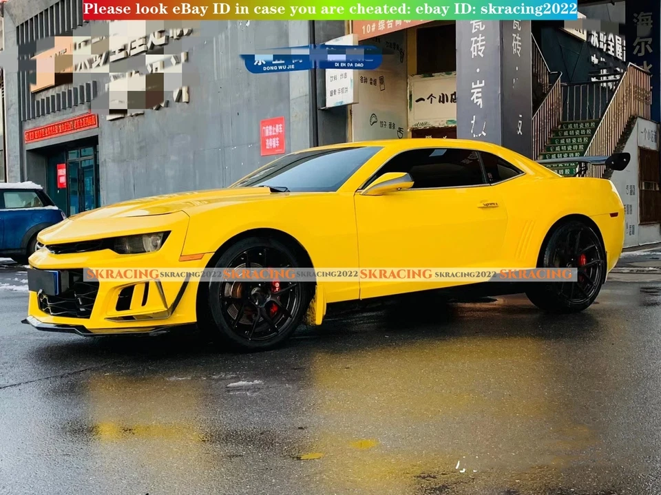 For 2010-2013 Chevrolet Camaro ZL1 Rear Trunk Lip Spoiler Wing ABS Carbon Look - Image 2 of 4