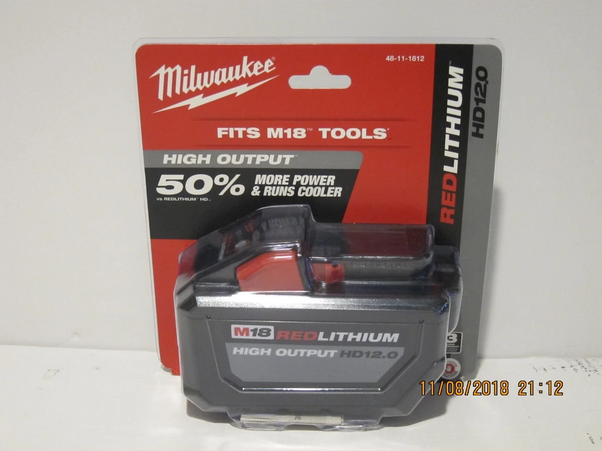 Milwaukee M18 Red Lithium 12.0Ah High Output Battery 48-11-1812