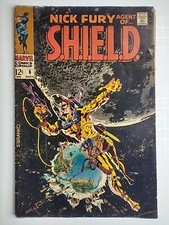 Marvel Comics Nick Fury, Agent of S.H.I.E.L.D. #6 Iconic Jim Steranko Cover FN-