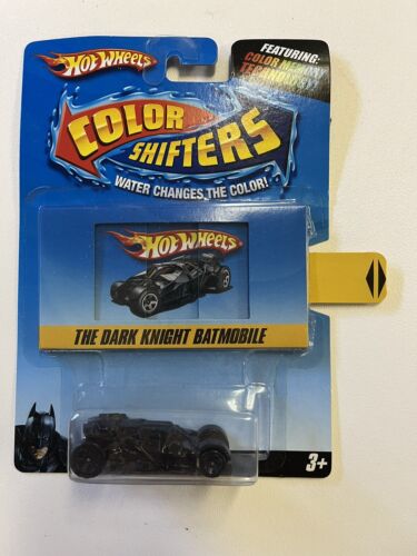 2009 Hot Wheels Farbwandler The Dark Knight Batmobil schwarz/braun Schaltkarte - Bild 2 von 6