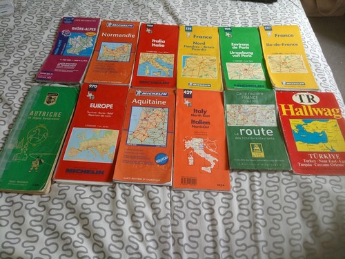 LOT 18 CARTES Routières Michelin Vintage Plans Blay Bison Futé 1981- Plan Net EUR 25,00 - FR