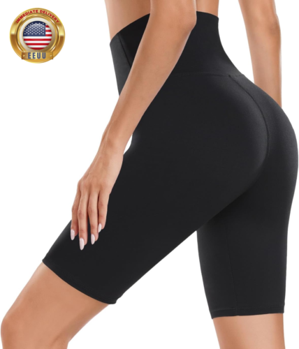 Biker Shorts for Women – 8" High Waisted Tummy Control Workout Yoga Running Athl