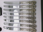 ❤️ Set 8 Reed & Barton Francis Sterling Silver French Style Dinner Knife 9 1/4”