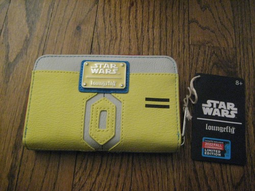 Mini Mochila Loungefly Star Wars NYCC Exclusiva Droides Boba - ¡Juego de Cartera Nueva! - Imagen 6 de 7