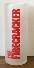 Vintage 1970 Libbey Seagram’s Advertising THE FIRECRACKER Tall Bar Frosted Glass