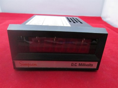 #ad Simpson 2842 24860 D.C. Millivolts Digital Panel Intrument $199.99