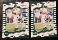 2024 Panini Absolute Aaron Rodgers Card Blue Foil+Base New York Jets No. 82