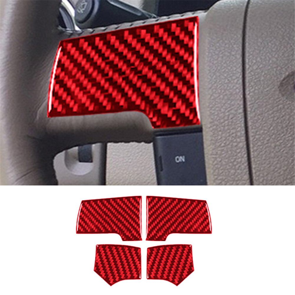 29Pcs Red Carbon Fiber Interior Dashboard Full Kit Trim For Ford F150