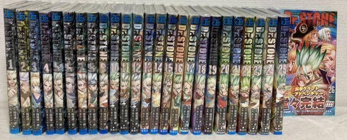 ドクターストーン1〜26 Dr.STONE Vol.1-26 Manga comics【Japanese original version】Single