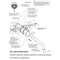 Auspuffhalterung LeoVince Haltesatz Auspuffanlage FüR Triumph Tiger 800 Bj 2011