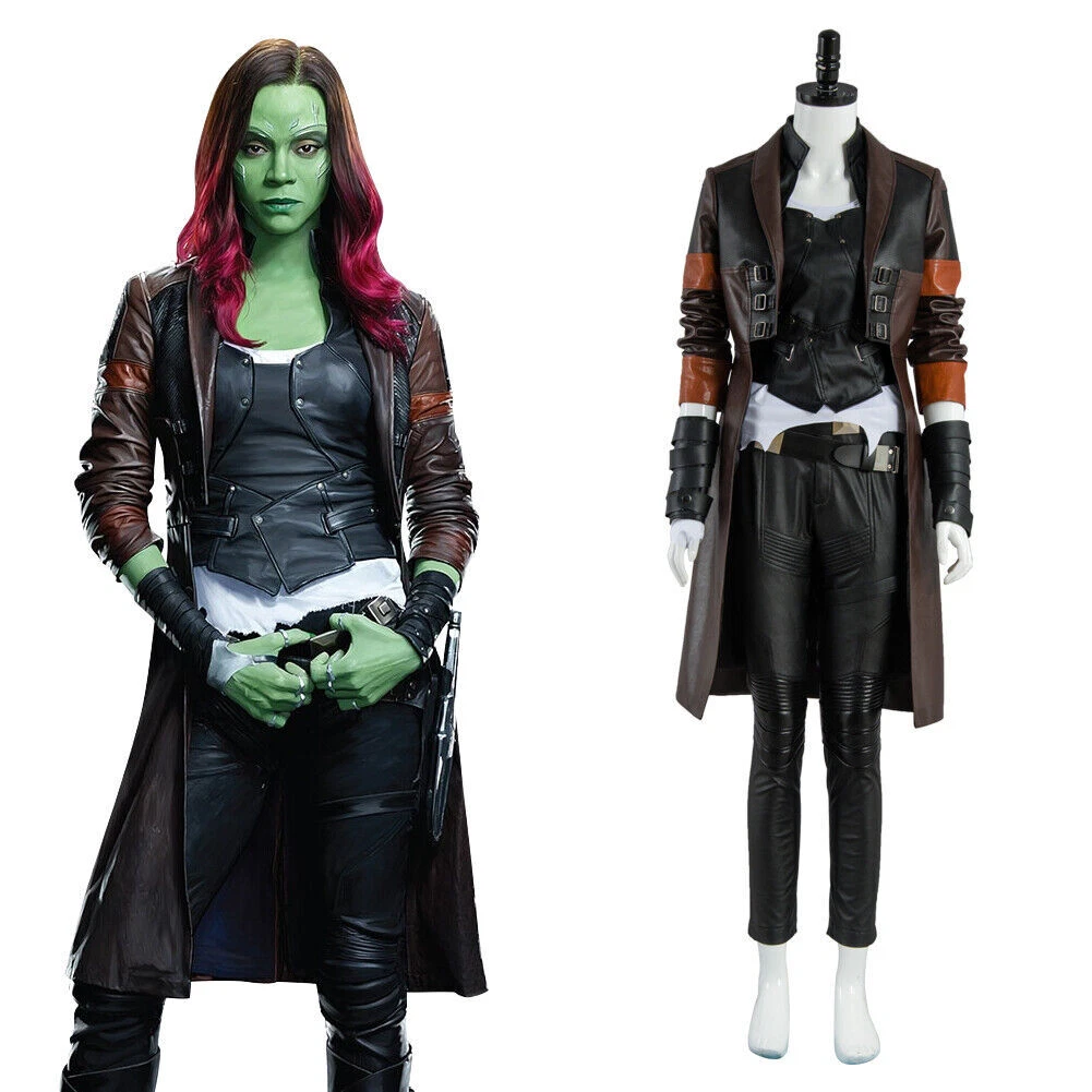 Guardians of The Galaxy Vol. 2 Gamora Cosplay Costume Outfit Halloween Suit