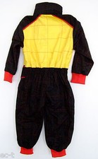 Speed Baby Overall für künftigen Rennfahrer - 1 - 2 Jahre - schwarz/rot/gelb