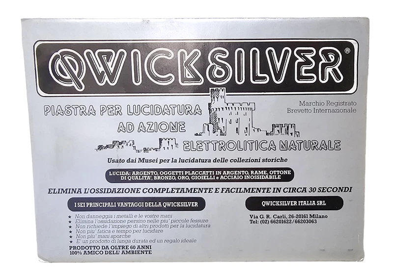 Piastra per Lucidatura ad Azione Elettrolitica Naturale Qwicksilver Acciaio Inox