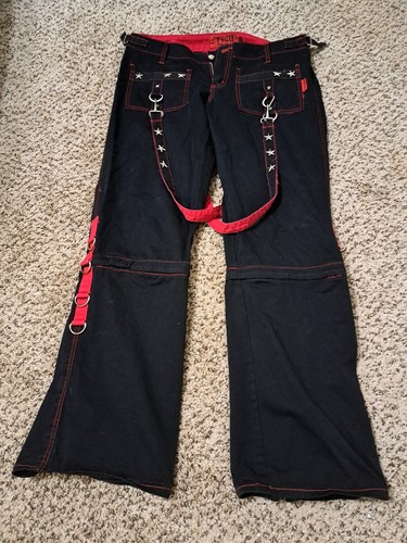 Vintage tripp nyc pants Black And Red Womens Low Rise Size 11